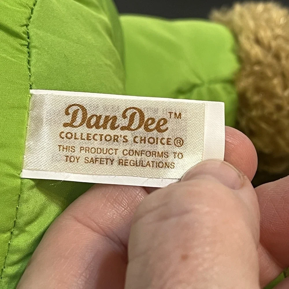 Dan Dee Moose Plush Stuffed Animal Winter Green Snowsuit Mittens Scarf